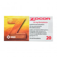 Купить Зокор (Симвастатин) 20мг табл. №28 в Москве