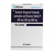 Купить Тенофовир + Ламивудин + Эфавиренз (Telura/Tenolam E) таблетки 300мг/300мг/600мг №30 в Москве
