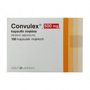 Купить Конвулекс (Вальпроевая кислота) капсулы 500мг №100 в Москве