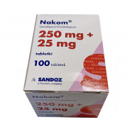 Купить Наком 250+25мг табл. №100 в Москве