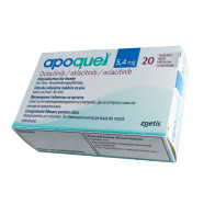 Купить Апоквел для собак 5.4мг табл. для пер.применения ГЕРМАНИЯ! фл N20 в Москве