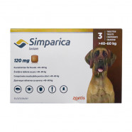 Купить Симпарика для собак 120мг 40-60кг ГЕРМАНИЯ! таб. для перорал. пр. N3 в Москве