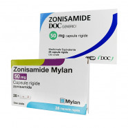 Купить Зонисамид 50 мг капсулы Mylan Италия №28 в Москве