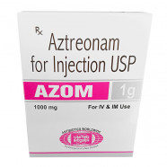 Купить Азтреонам ИМПОРТ (Индия) :: Azom порошок для инъекций 1г 1фл./уп в Москве