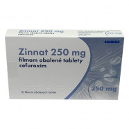 Купить Зиннат антибиотик таблетки 250 мг №10 в Москве