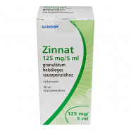 Купить Зиннат 125мг/5мл (суспензия для детей) гранул. 50мл в Москве