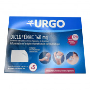 Купить Диклофенак URGO Франция :: Олфен аналог пластырь трансдермальный 140мг N5 (5 штук) в Москве