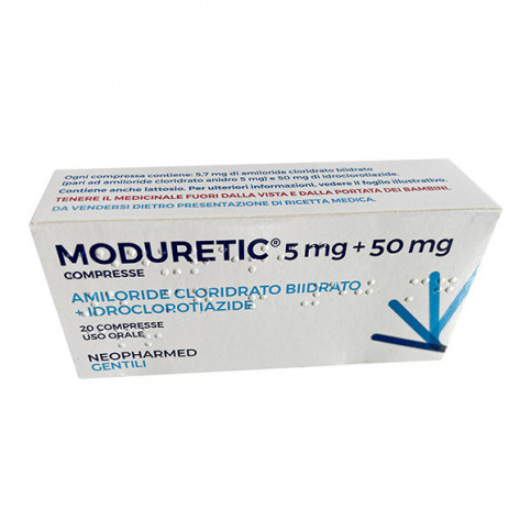 Купить Модуретик, аналог Амилорид, таб. 5/50мг №20 в Москве в Москве