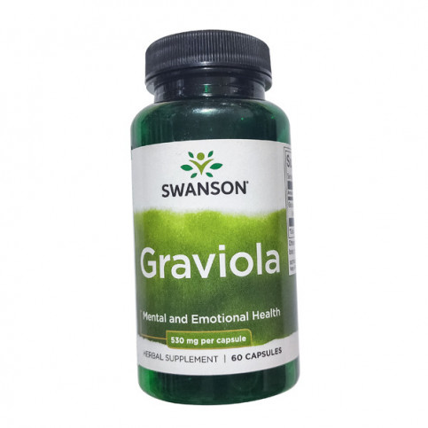 Купить Гравиола (Graviola) в капсулах 530мг Swanson №60 в Москве в Москве