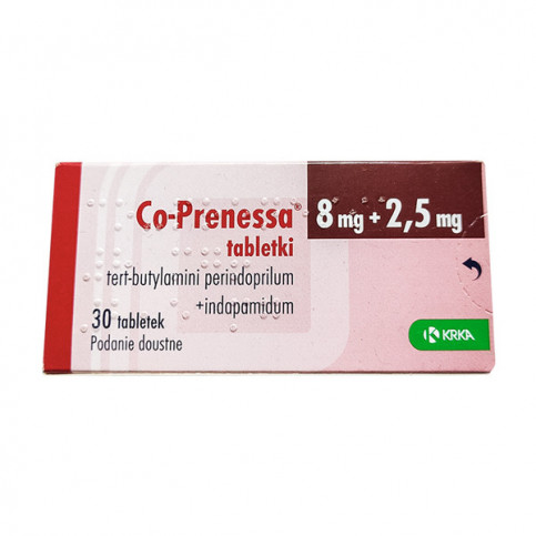 Купить Ко-Пренесса (Периндоприла эрбумин, Индапамид) таблетки 8 2,5мг №30 в Москве в Москве