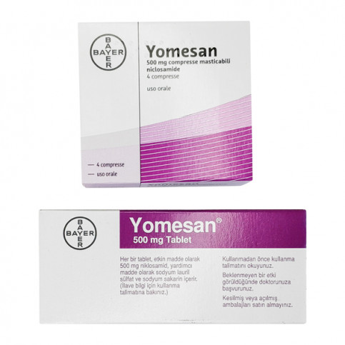Купить Йомесан Никлозамид таб. 500мг BAYER №4 в Москве в Москве