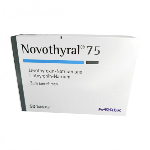 Купить Новотирал, Novothyral (аналог Тиреотома) 75 15мкг №100 в Москве в Москве