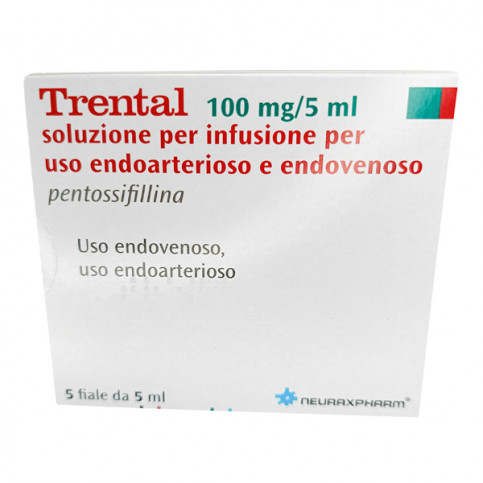 Купить Трентал (Пентоксифиллин) ампулы для инъекций 5мл (100мг) N5 в Москве в Москве