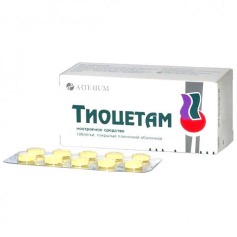 Купить Тиоцетам форте 400+100 мг таблетки №60 в Москве в Москве
