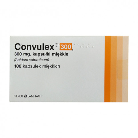 Купить Конвулекс (Вальпроевая кислота) капсулы 300мг №100 в Москве в Москве