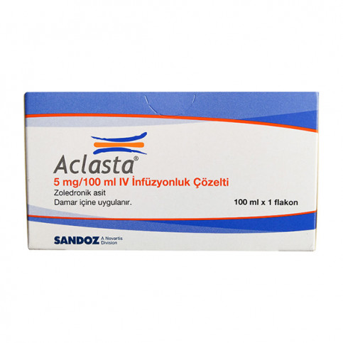 Купить Акласта (Золедроновая кислота) раствор для инфузий 5мг 100мл в Москве в Москве