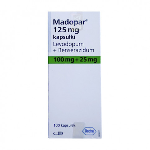 Купить Мадопар 125 капс. (100мг+25мг) №100 в Москве в Москве