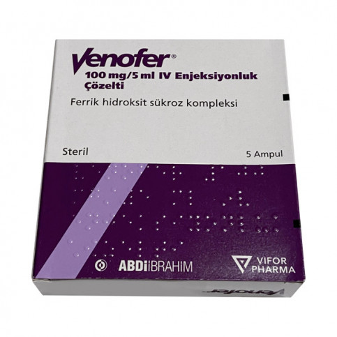 Купить Венофер 100мг/5мл 5 шт. раствор для в/в введения в Москве в Москве