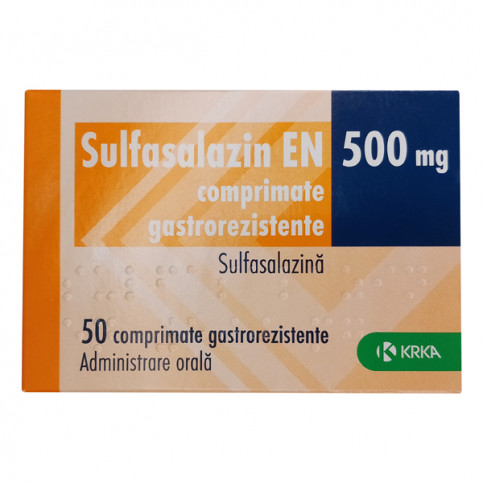 Купить Сульфасалазин ЕН 500мг KRKA (ЕВРОПА) кишечнорастворимые табл. №50 в Москве в Москве