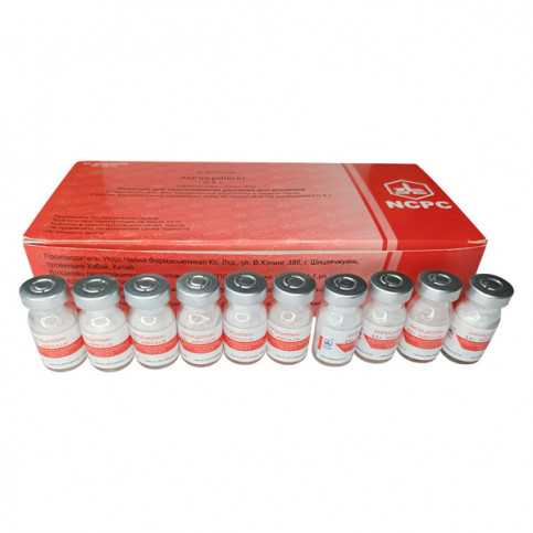 Купить Ампициллин порошок для инъекций ампулы 0.5г (500 мг) №10 (10 ампул) в Москве в Москве