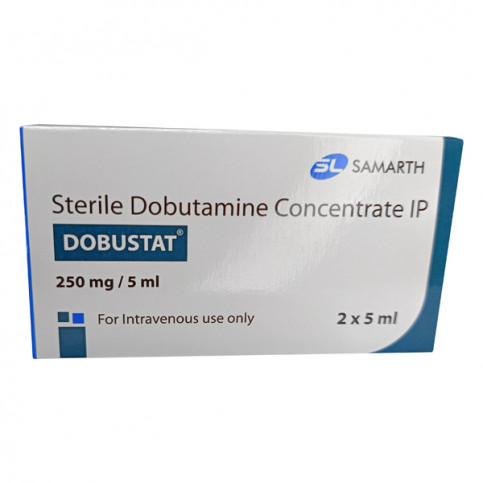 Купить Добутамин Dobustat (dobutamine) р-р д/ин амп 250мг/5мл  №2 (2шт по 5мл) в Москве в Москве