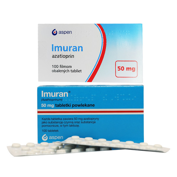 Фото препарата Имуран (Imuran, Азатиоприн) в таблетках 50мг N100