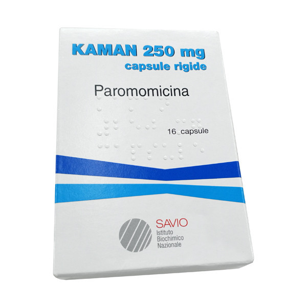 Фото препарата Каман/Хуматин (Паромомицин) капсулы 250мг, №16