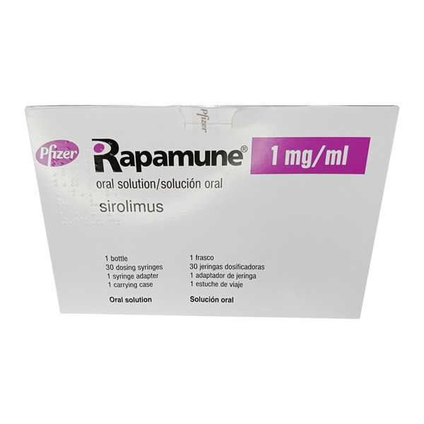Фото препарата Рапамун (Сиролимус) раствор для приема внутрь 1мг/мл 60мл