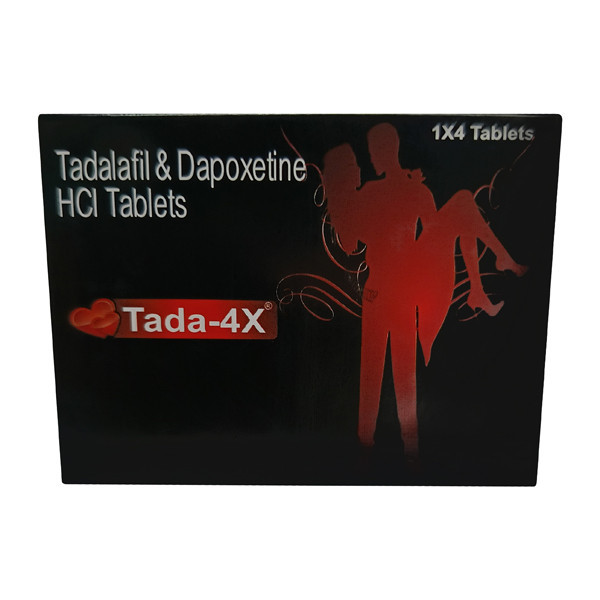 Фото препарата Тадалафил   Дапоксетин (Tada-4x) 10 30мг таб. №4