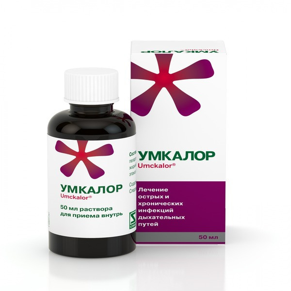 Фото препарата Умкалор раствор для приема внутрь 50 мл