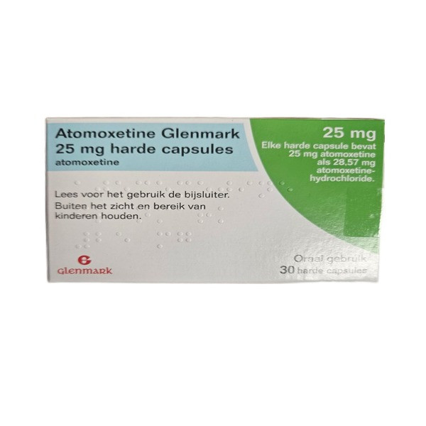 Фото препарата Атомоксетин капс. 25 мг Европа :: Аналог Когниттера :: Glenmark / Aurobindo №30