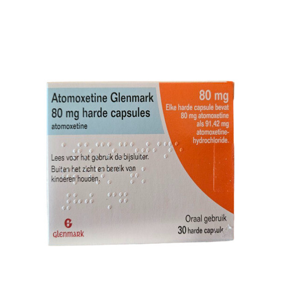 Фото препарата Атомоксетин капс. 80 мг Европа :: Аналог Когниттера :: Teva / Glenmark / Aurobindo №28