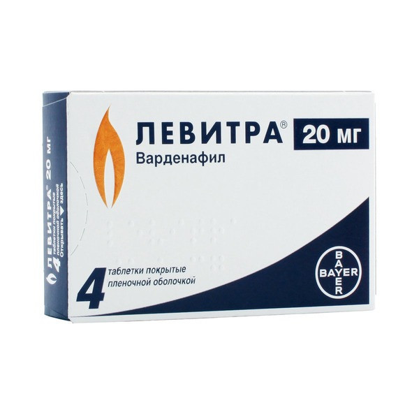 Фото препарата Левитра 20 мг оригинал, не дженерик! таб. №4