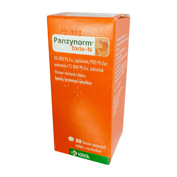 Фото препарата Панзинорм форте 20000 ЕД таблетки №30