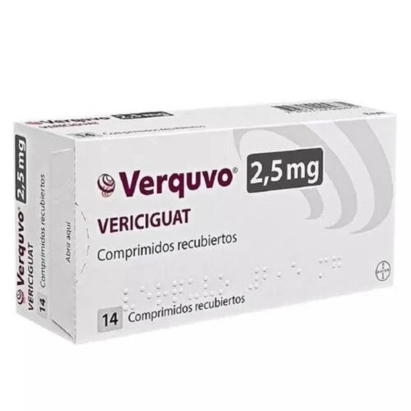 Фото препарата Веркуво (европейское название Адемпас 2.5) Verquvo ЕС!! Риоцигуат табл. 2,5 мг №42