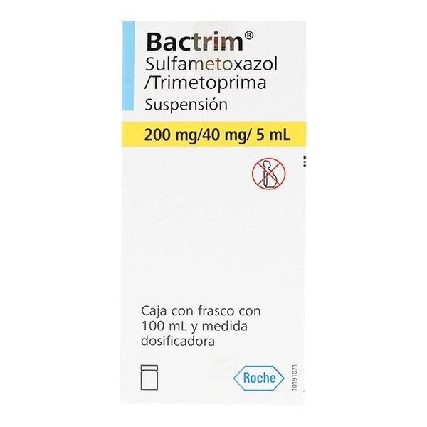 Фото препарата Бактрим (суспензия для детей) 240мг / 5 мл (40+200мг/5мл) флакон 100 мл