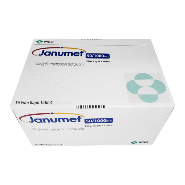 Фото препарата Янумет табл. 1000 + 50 мг (Янумет 1000) №56