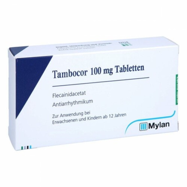 Фото препарата Тамбокор (Флекаинид) табл. 100 мг №60