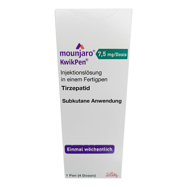 Фото препарата Мунджаро 7,5 мг / доза 4 дозы :: Тирзепатид Mounjaro KwikPen