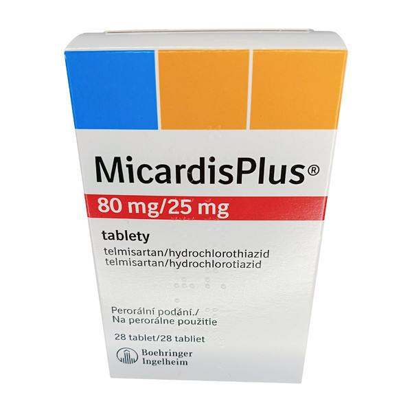 Фото препарата Микардис плюс таб. 80 мг+ 25 мг №28