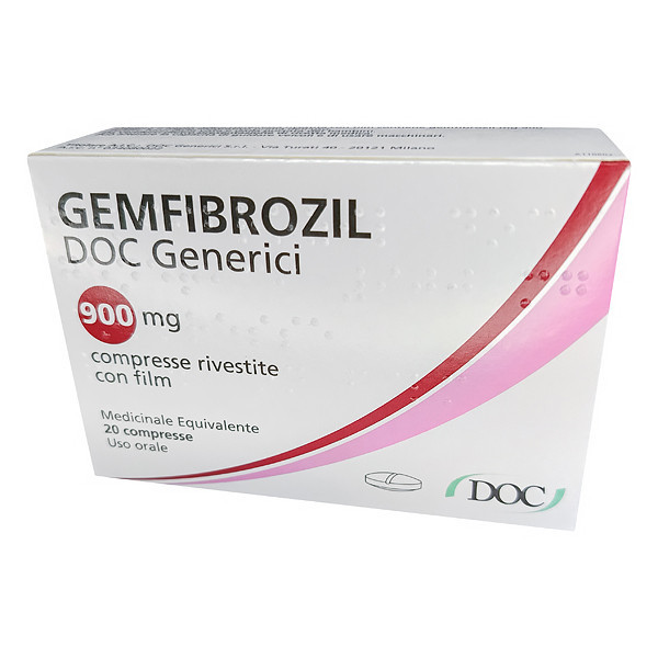 Фото препарата Гемфиброзил табл. 900мг №20