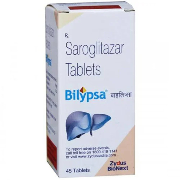 Фото препарата Сароглитазар Bilypsa :: Lipaglyn, Липаглин аналог :: табл. 4мг №45