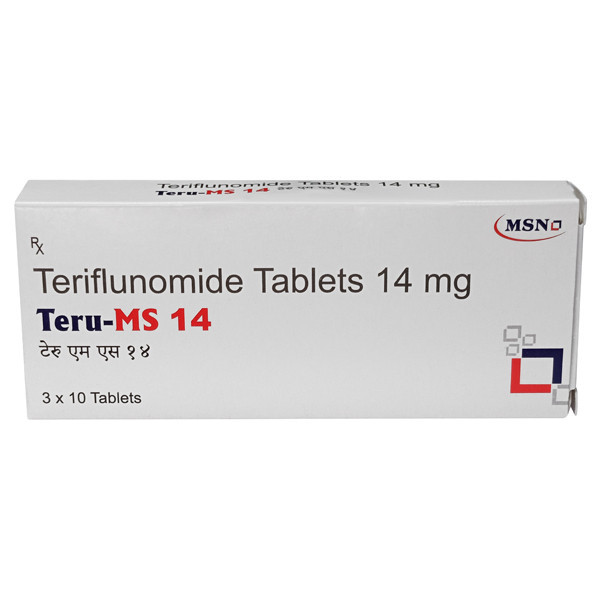 Фото препарата Терифлуномид (Абаджио аналог) 14мг (Teru MS) таблетки №30