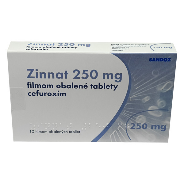 Фото препарата Зиннат антибиотик таблетки 250 мг №10