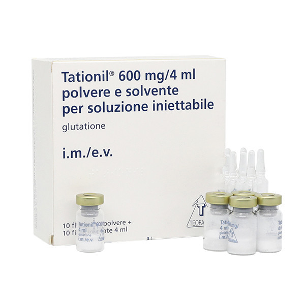 Фото препарата Татионил Tationil (Глутатион) в ампулах 600мг 4мл №10